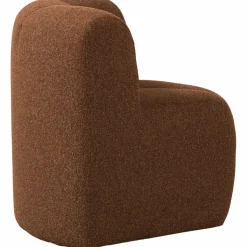 Woood Mojo Eetbankje Hoek Met Rugleuning Boucle Roestbruin Melange Hot