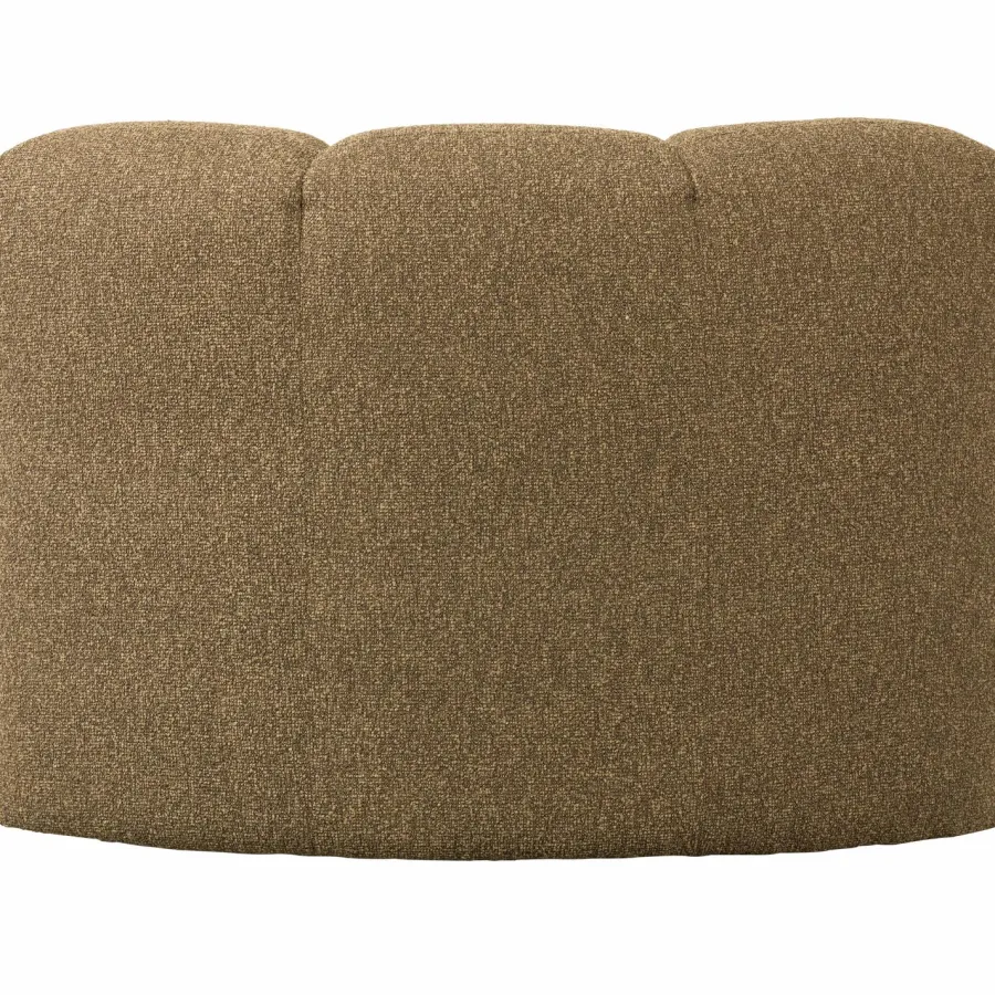 Woood Mojo Eetbankje Hoek Met Rugleuning Boucle Geel/Bruin Melange Discount