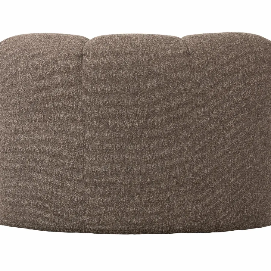 Woood Mojo Eetbankje Hoek Met Rugleuning Boucle Bruin Melange Outlet