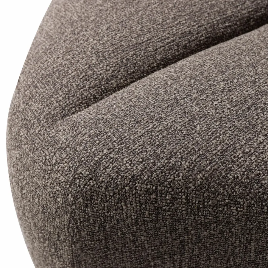 Woood Mojo Eetbankje Hoek Met Rugleuning Boucle Bruin Melange Outlet