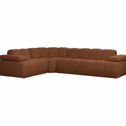Woood Mojo Hoekbank Links Boucle Roestbruin Melange Hot