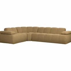 Woood Mojo Hoekbank Links Boucle Geel/Bruin Melange Discount