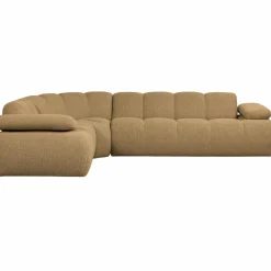 Woood Mojo Hoekbank Links Boucle Geel/Bruin Melange Discount