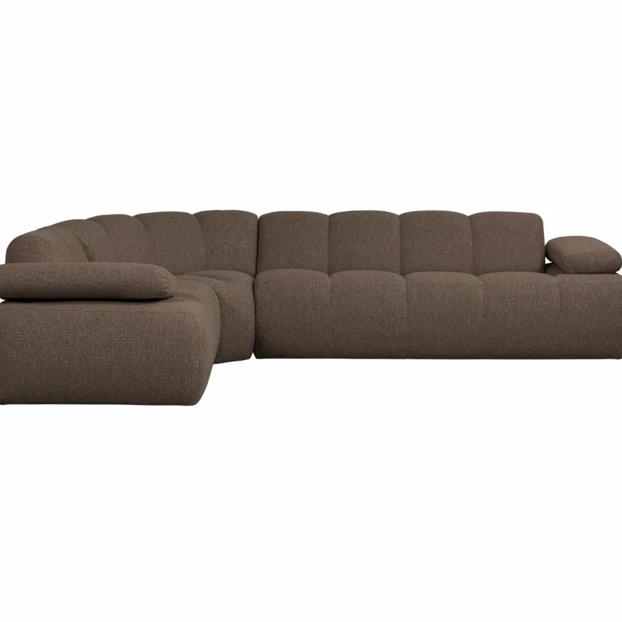 Woood Mojo Hoekbank Links Boucle Bruin Melange Online