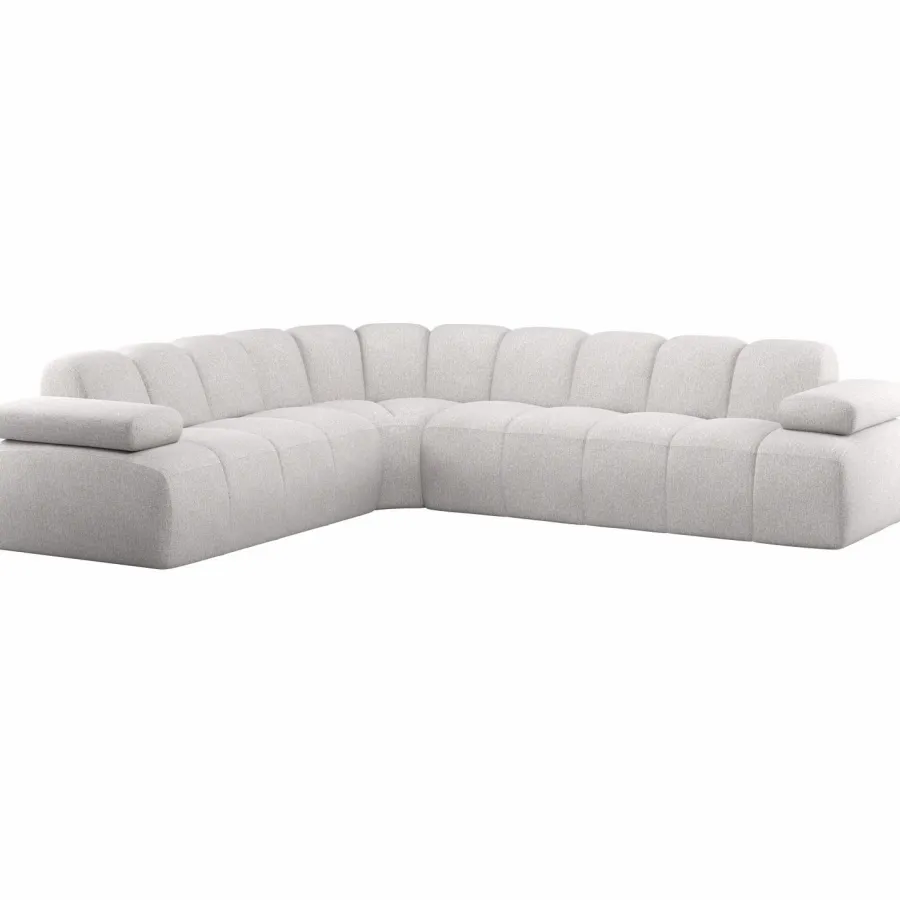 Woood Mojo Hoekbank Links Boucle Ecru Melange Hot