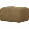 Woood Mojo poef 45x84x64cm boucle geel/bruin melange Clearance