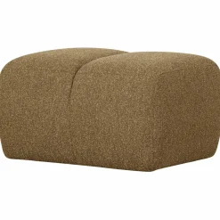 Woood Mojo poef 45x84x64cm boucle geel/bruin melange Clearance