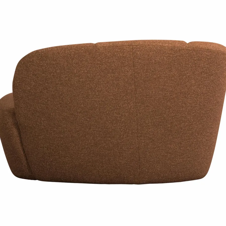 Woood Mojo 2-Zits Bankje Links Boucle Roestbruin Melange Hot