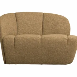 Woood Mojo 2-Zits Bankje Links Boucle Geel/Bruin Melange