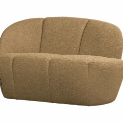 Woood Mojo 2-Zits Bankje Links Boucle Geel/Bruin Melange
