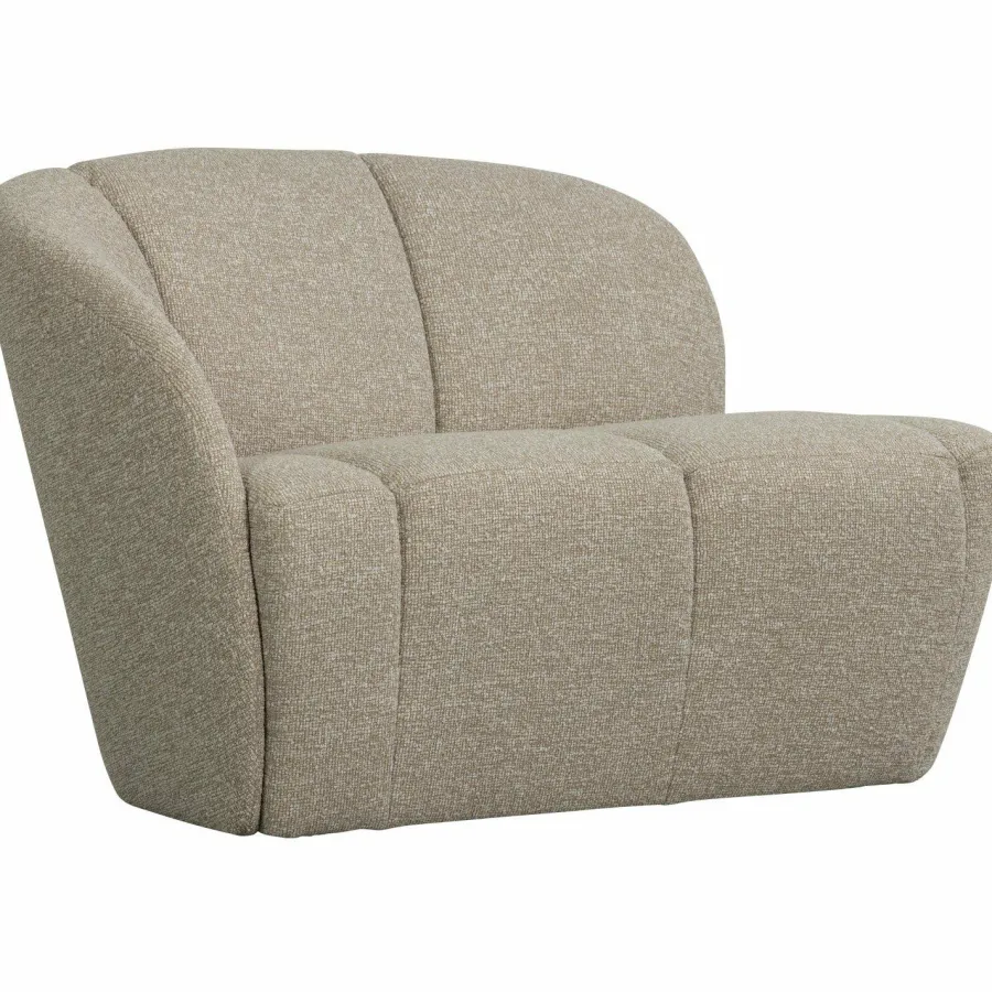 Woood Mojo 2-zits bankje links bouclé beige melange Online