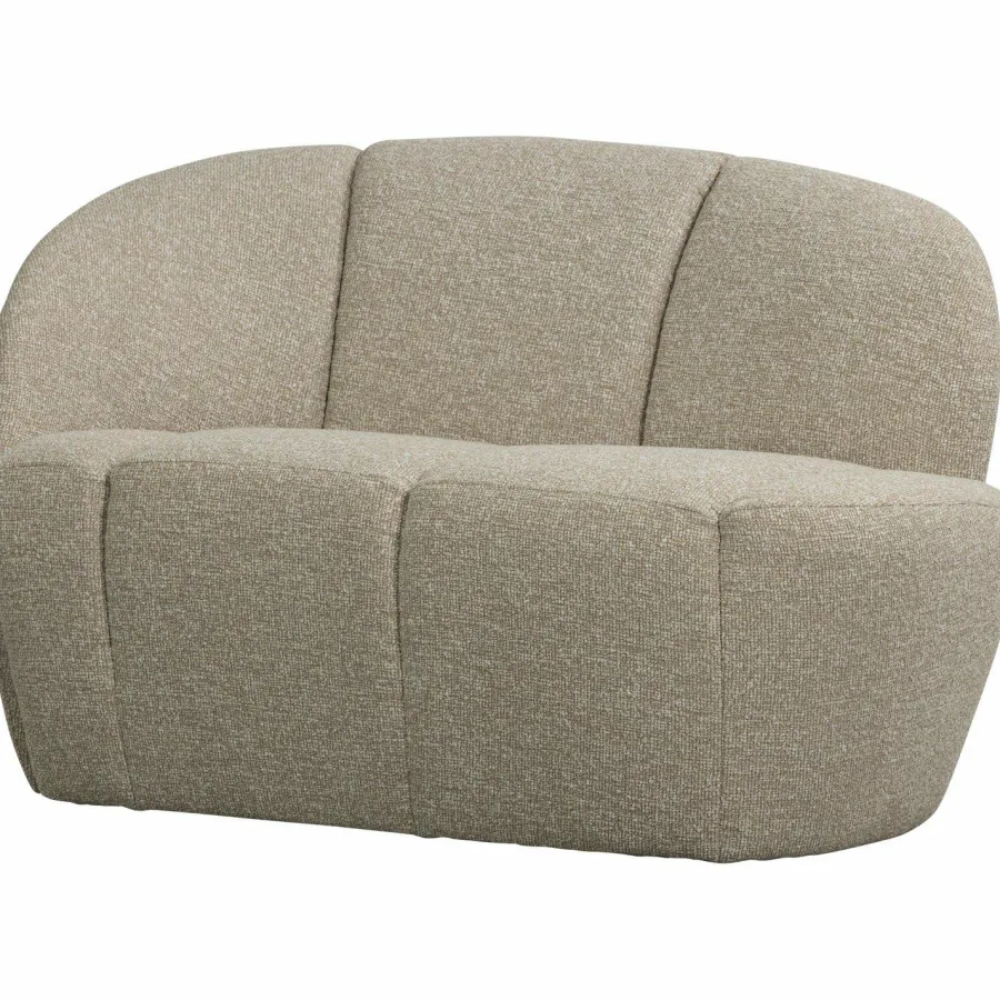 Woood Mojo 2-zits bankje links bouclé beige melange Online