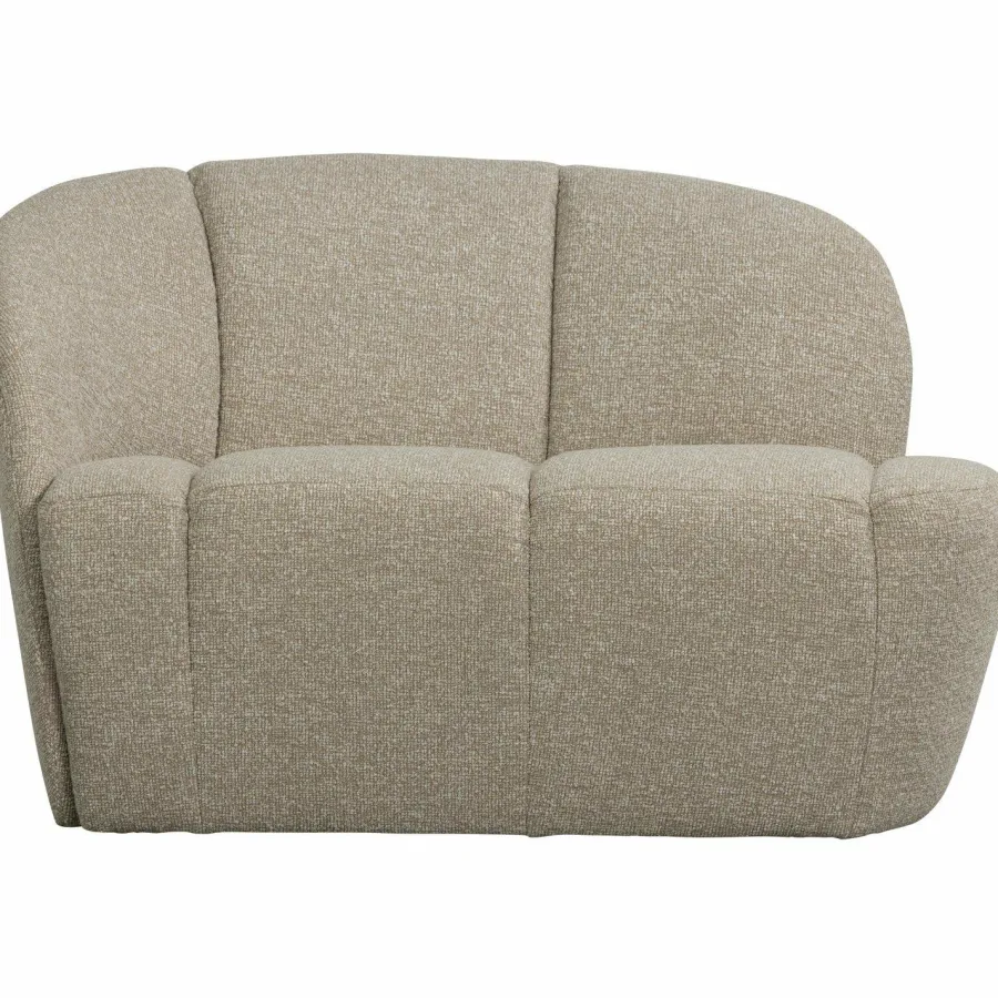 Woood Mojo 2-zits bankje links bouclé beige melange Online