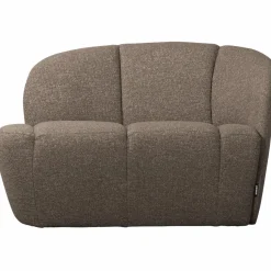 Woood Mojo 2-Zits Bankje Rechts Boucle Bruin Melange Discount