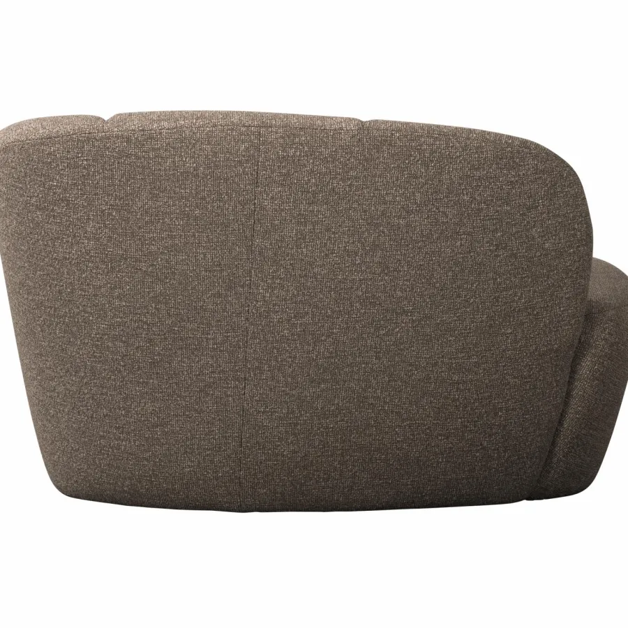 Woood Mojo 2-Zits Bankje Rechts Boucle Bruin Melange Discount