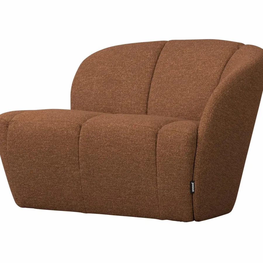 Woood Mojo 2-Zits Bankje Rechts Boucle Roestbruin Melange Online