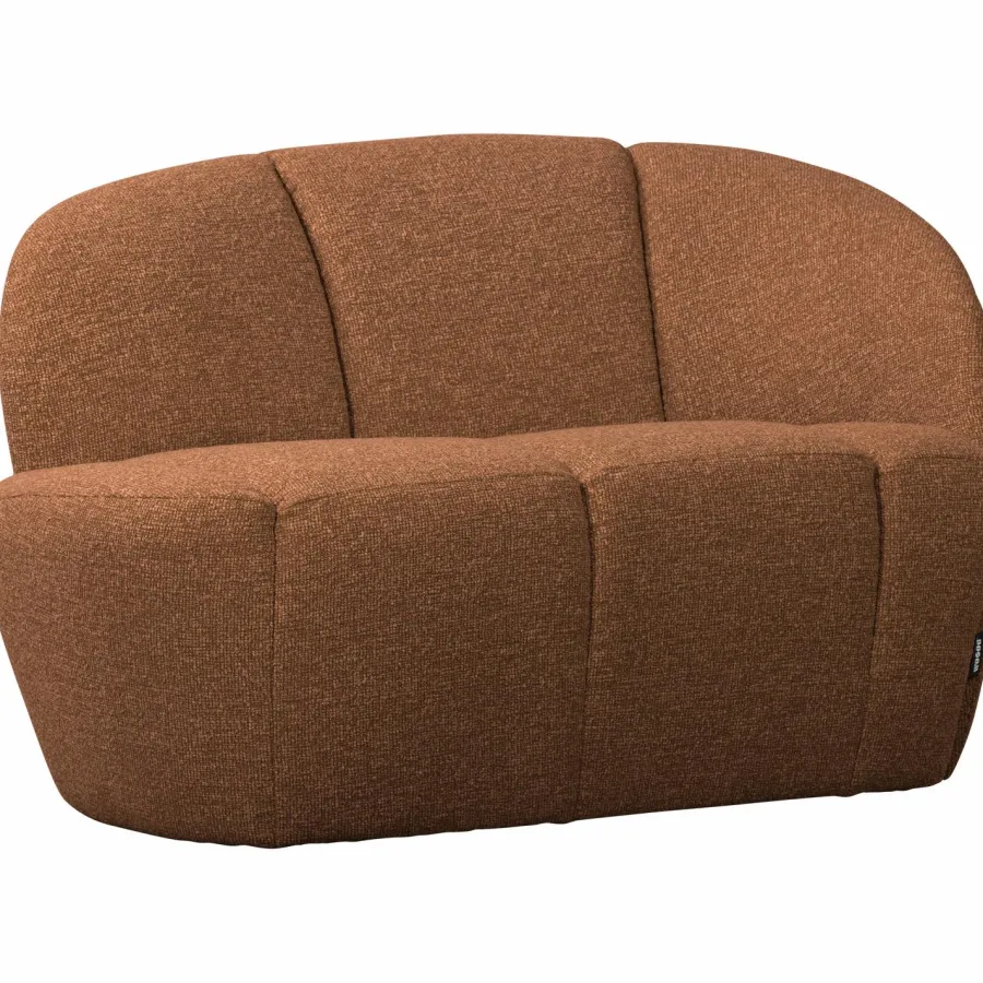 Woood Mojo 2-Zits Bankje Rechts Boucle Roestbruin Melange Online