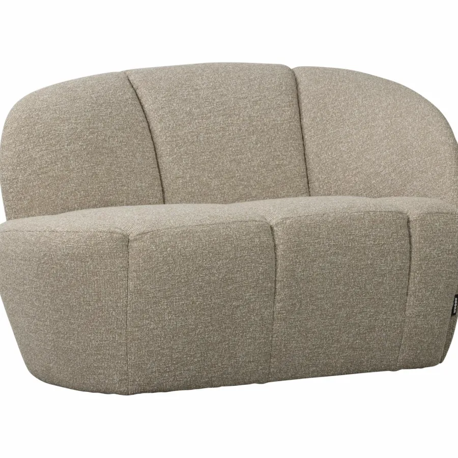 Woood Mojo 2-Zits Bankje Rechts Boucle Beige Melange Best