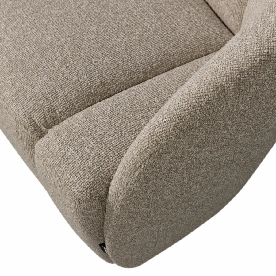 Woood Mojo 2-Zits Bankje Rechts Boucle Beige Melange Best