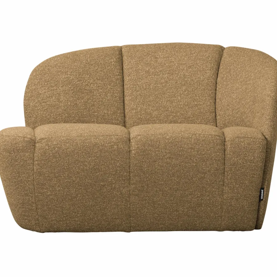 Woood Mojo 2-Zits Bankje Rechts Boucle Geel/Bruin Melange Online