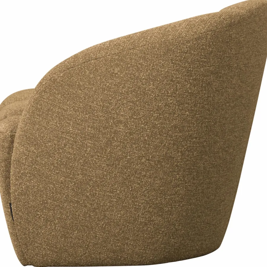 Woood Mojo 2-Zits Bankje Rechts Boucle Geel/Bruin Melange Online