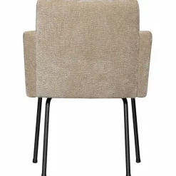 Woood MOUNT eetkamerstoel met armleuning 3D chenille zand Discount
