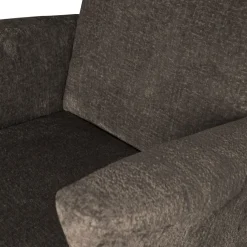 Woood Muse fauteuil grof geweven stof grijs/bruin Discount