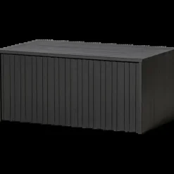 Woood New gravure kistbank grenen zwart [fsc] Online