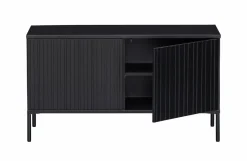 Woood New Gravure Tv Meubel 100 Cm Grenen Zwart [fsc]