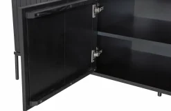 Woood New Gravure Tv Meubel 150 Cm Grenen Zwart [fsc] Sale