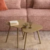 Woood Nila bijzettafels hout zand - set van 2 Best