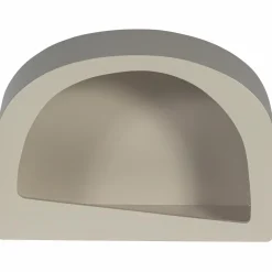 Woood Noam wanddeco halfrond hout dust 15x35x24cm Online