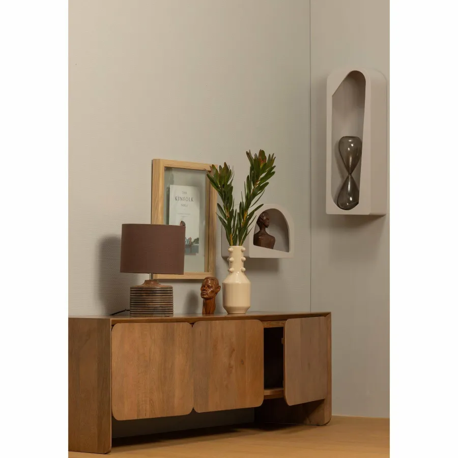 Woood Noam wanddeco langwerpig hout dust 15x70x24cm Hot