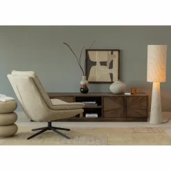 Woood Noven handgeweven vloerkleed wol/katoen zand 170x240cm Best