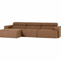 Woood Novi chaise longue bank links boucle karamelbruin Clearance