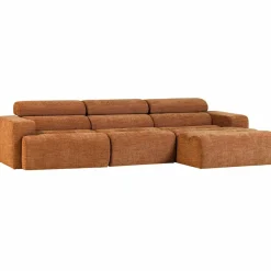Woood Novi chaise longue bank rechts oranje melange Online