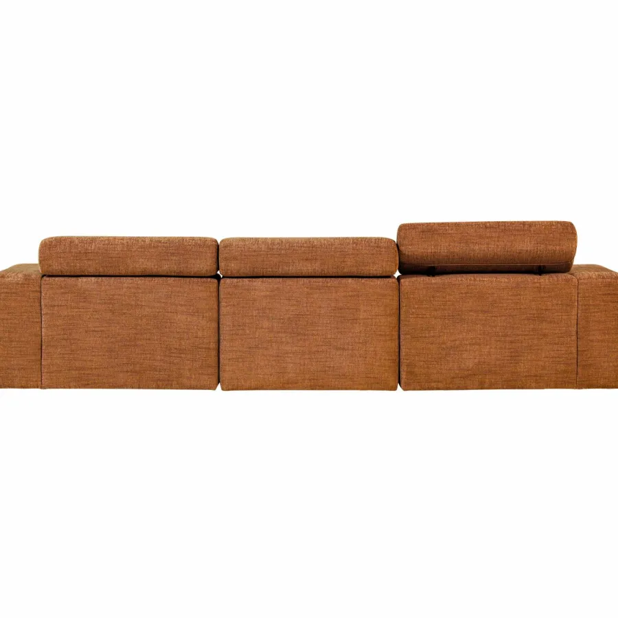 Woood Novi chaise longue bank rechts oranje melange Online