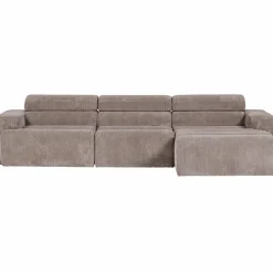 Woood Novi chaise longue bank rechts ribstof zand Sale