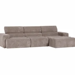 Woood Novi chaise longue bank rechts ribstof zand Sale