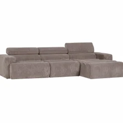 Woood Novi chaise longue bank rechts ribstof zand Sale