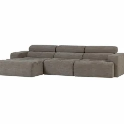 Woood Novi chaise longue bank links grijs melange New