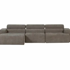 Woood Novi chaise longue bank links grijs melange New