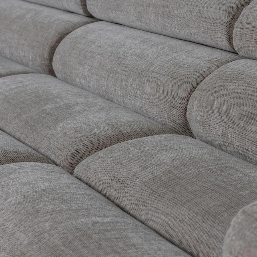 Woood Novi chaise longue bank links grijs melange New