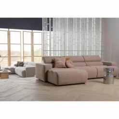 Woood Novi chaise longue bank links boucle taupe Best