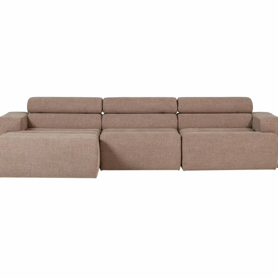 Woood Novi chaise longue bank links boucle taupe Best