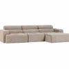 Woood Novi chaise longue bank rechts naturel melange Sale