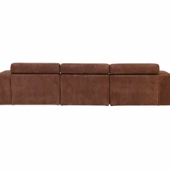 Woood Novi chaise longue bank links ribstof terra