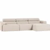 Woood Novi chaise longue bank rechts boucle naturel Hot