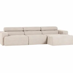 Woood Novi chaise longue bank rechts boucle naturel Hot