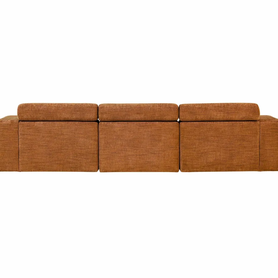 Woood Novi chaise longue bank links oranje melange Best